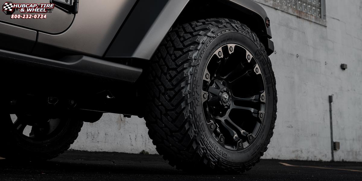 vehicle gallery/jeep wrangler fuel vapor d560 20X9  Matte Black wheels and rims